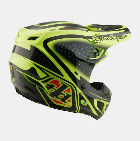 TLD SE5 Polycarbonate Helmet the Line Flo Yellow