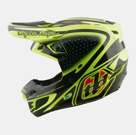 TLD SE5 Polycarbonate Helmet the Line Flo Yellow