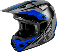 Load image into Gallery viewer, Fly Kinetic Crest Helmet Grey/Black/Blue
