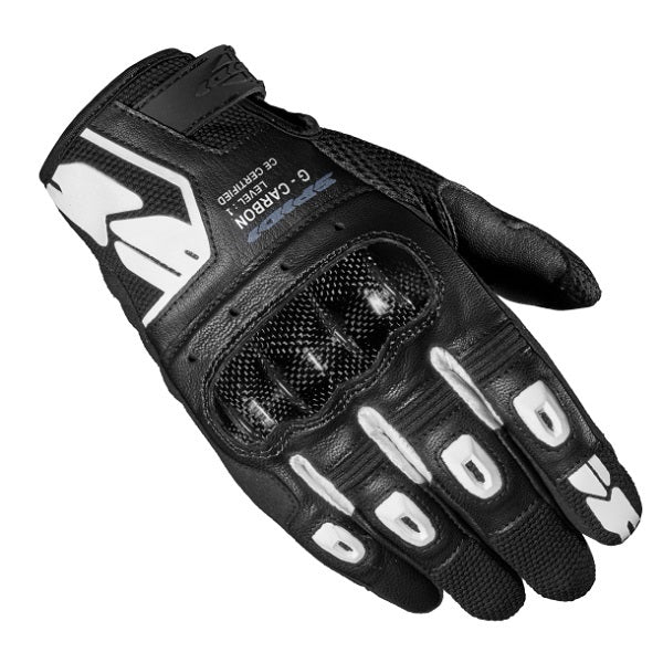 Load image into Gallery viewer, Spidi G-Carbon Gloves Black/White
