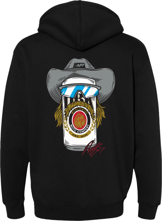 Stache Mullet Moto - AP7 Hoodie