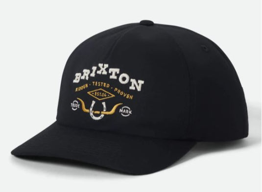 Brixton Beekman Snapback Hat Black