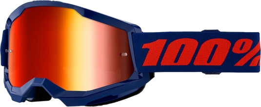 Strata 2 Goggle Navy Mirror Red Lens