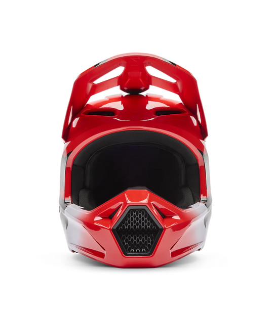 Fox V1 Shield Helmet Flo Red