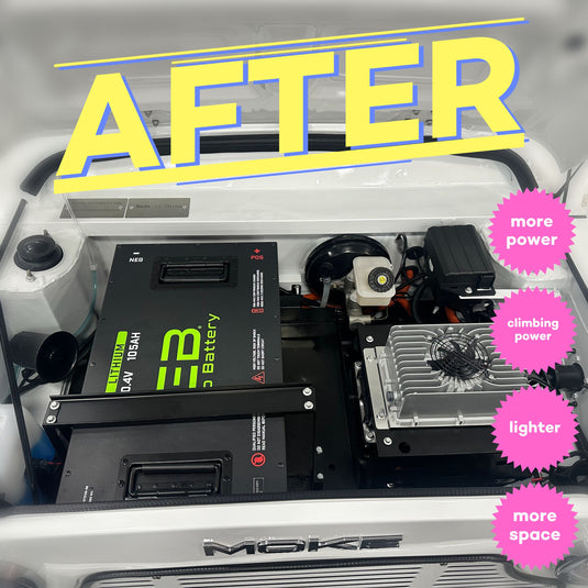 Moke Lithium Battery Upgrade Kit ⚡