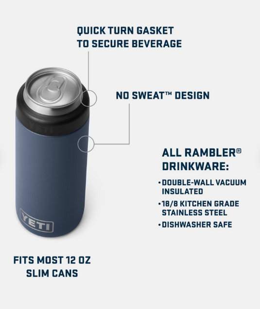 Yeti - 12oz Slim Can Colster