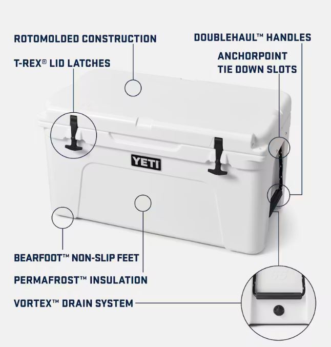 Load image into Gallery viewer, Yeti Tundra® 65 Hard Cooler White
