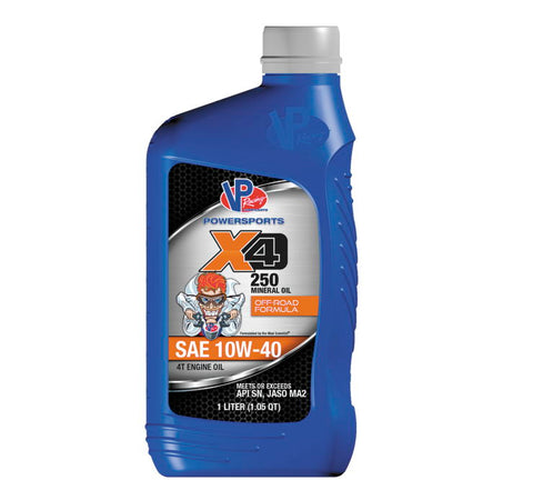 VP Racing X4-250 10W-40 Four Stroke Mineral Engine Oil